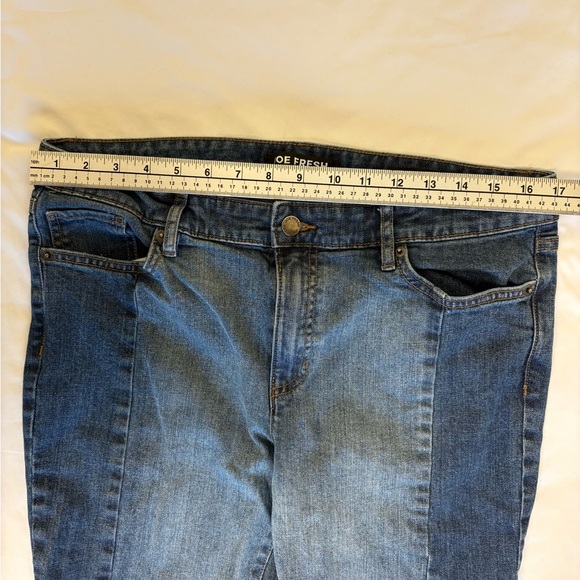 Joe Fresh Two-Tone Panelled Slim Fit Jeans Step Hem Size 31 - Picture 3 of 6